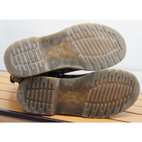 DR DOC MARTEN "DELANEY" FLORAL PRINT GIRLS ANKLE BOOTS SIZE 4 - Picture 10 of 11